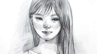 How to Draw a Soft Portrait step by stepㅣpencil drawing screenshot 1