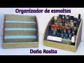 ORGANIZADOR para ESMALTES DE UÑAS /Hecho con materiales reciclados