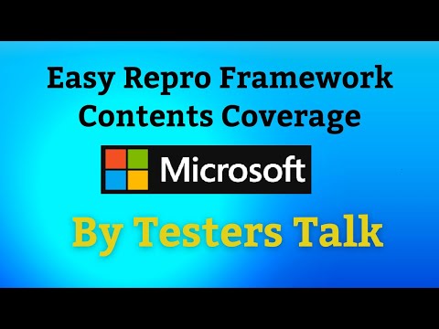 EasyRepro Contents Coverage by Testers Talk