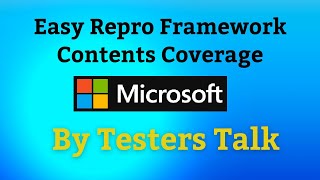 EasyRepro Contents Coverage by Testers Talk
