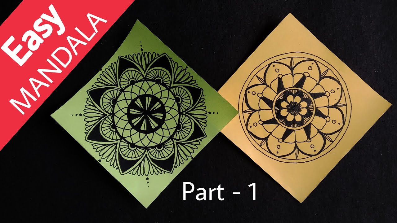 How to Draw MANDALA ART for Beginner (EASY) | step by step SIMPLE
