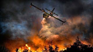 forest fire fighting aircraft - Extreme fire fighting planes in action