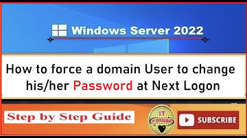 How to force active directory user to change paasword at next logon