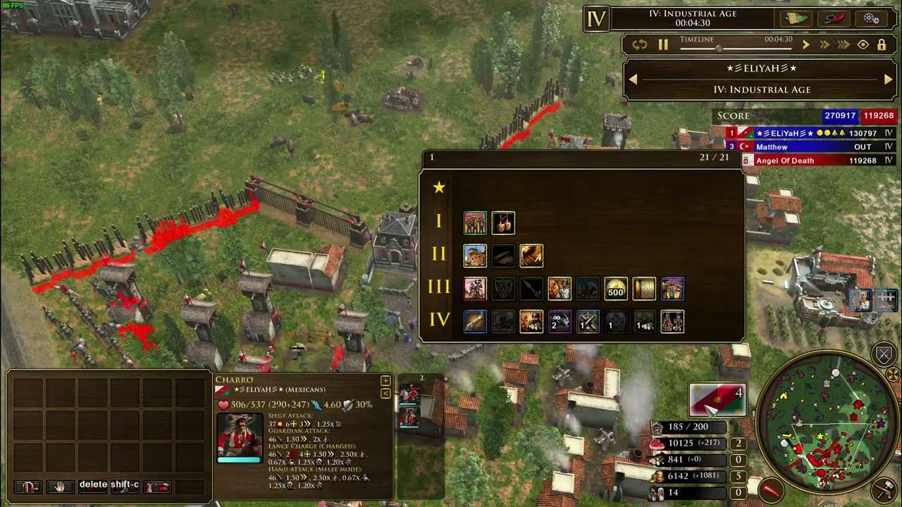 AOE3 DM ⭐★彡ELiYaH彡★⭐ [ME] vs Angel of Death [PO] Hungarian Plains