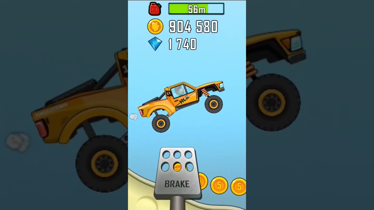 Hill climb racing#1000subscriber #gaming #fastestplayer