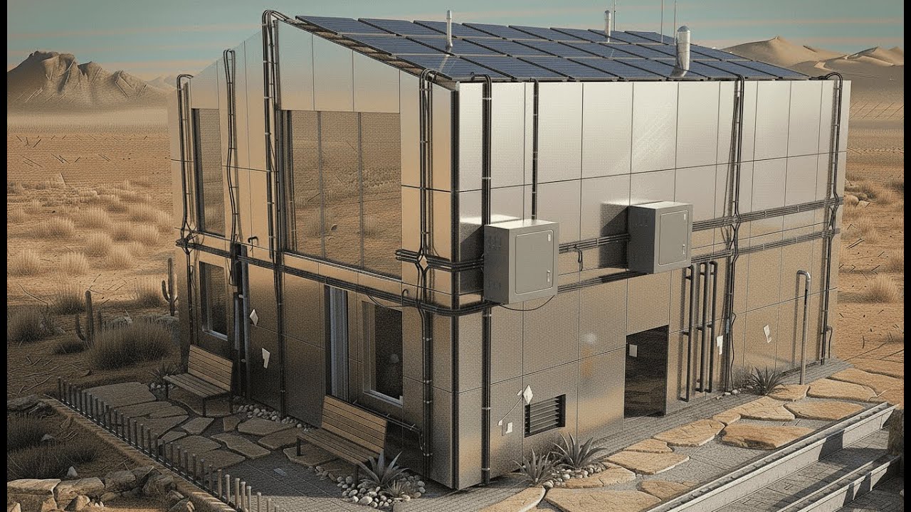 Futuristic Modular Home in a Desert