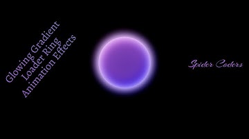 Glowing Gradient Loader Ring Animation Effects | Pure CSS Animation Tutorial | Html & CSS