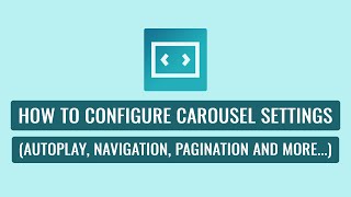 WP Carousel Pro - How To Configure Settings (AutoPlay, Navigation, Pagination, and More...)