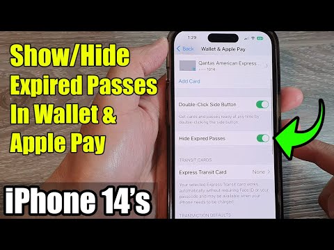 iPhone 14's/14 Pro Max: How to Show/Hide Expired Passes In Wallet & Apple Pay