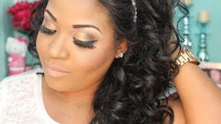 Summer Golden Makeup with a POP of Color
