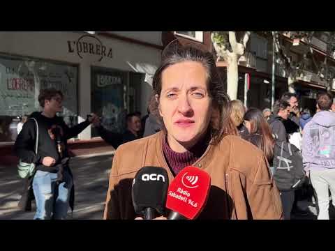 Mobilització a Sabadell contra el desallotjament del centre social okupa L’Obrera