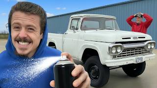 He Had No Idea We Painted His Truck!! TOTALLY Surprised F-100 Paint Job