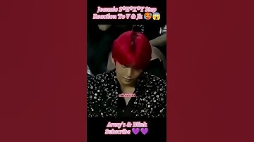 Jennie Cute Dance Reaction To VKOOK 😱🥰 #shorts #bts #blackpink #jennie #v #jk #lisa #btsarmy #blink