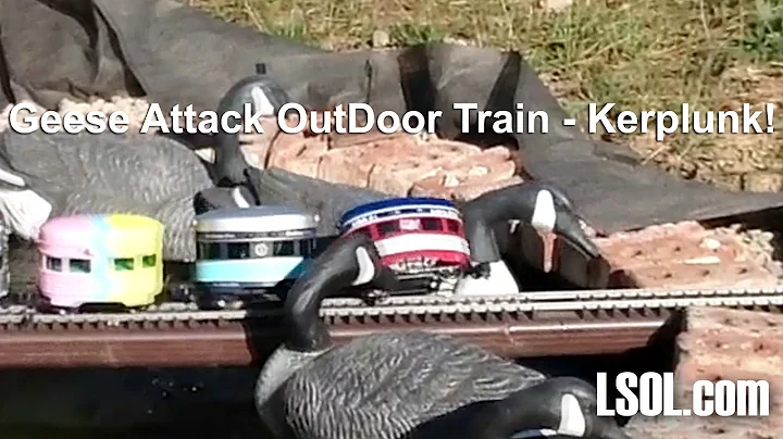 Train Derailment Off Bridge Into Water!  - Plunk -...