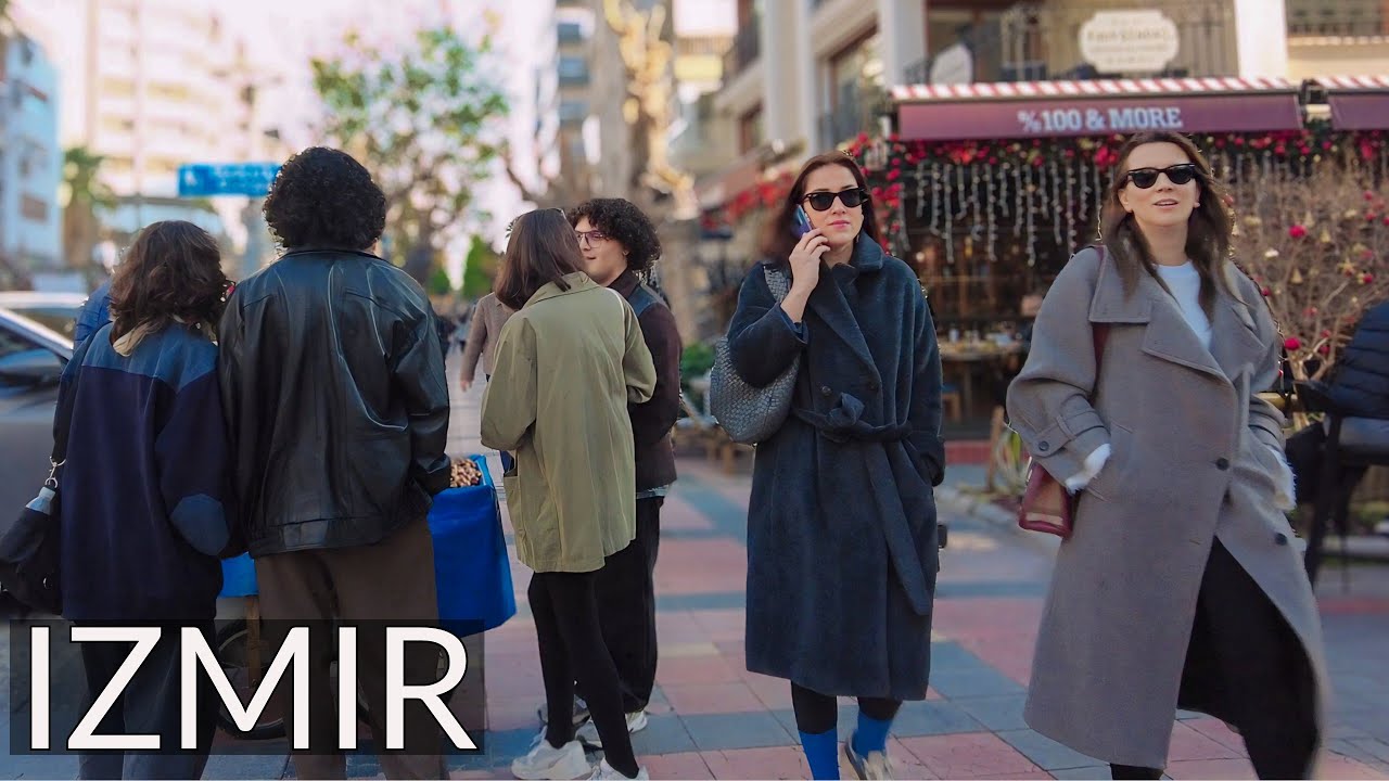 Izmir, तुर्किये | alsancak | पैदल यात्रा 4K