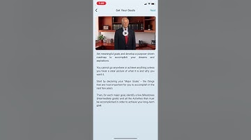 Goals Wizard intro video