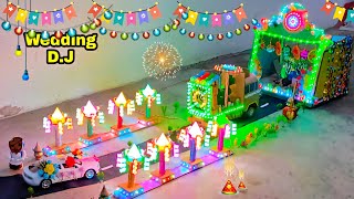 Amazing DIY Mini Wedding DJ Road Lights Mini DJ Truck Loading | Special Shadi DJ Decoration At Home