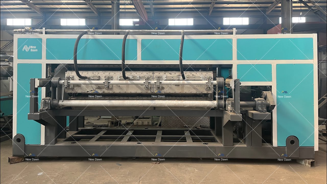 8-8 model Egg Tray Making Machine / Apple Tray Making Machine Shipping to India | New Dawn Machinery