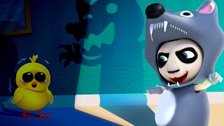 Knock Knock Who&#39;s There !? Little Wolf ! Kids Songs &amp; Nursery Rhymes | Dolly and Friends 3D