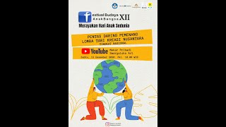 PENGUMUMAN LOMBA DARING TARI KREASI NUSANTARA FESTIVAL BUDAYA ANAK BANGSA XII TAHUN 2020