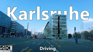 4K Drive Tour Karlsruhe Germany 2022 | AllAround Virtual City Driving Tour