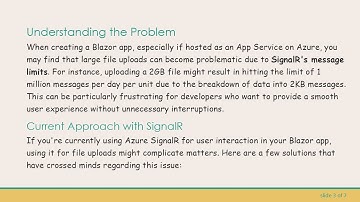 Avoid SignalR Overhead: Efficient File Uploading in Blazor Server-Side Apps