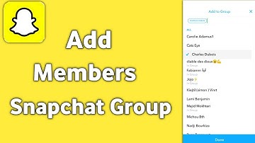 How To Add Member on Snapchat Group.