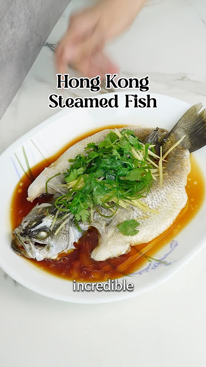 Hong Kong Steamed Fish, just like what you get at a fancy Cantonese restaurant #fish #easyrecipe