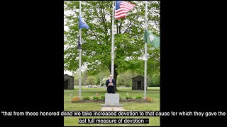 Senator Watters Reflections On Memorial Day 2020