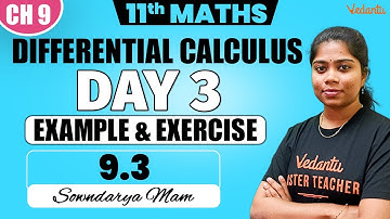 11th Maths | CH 9 - Differential Calculus Exercise 9.3 | Day 3 Half Yearly Revision
