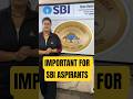 IMPORTANT FOR SBI ASPIRANTS #important #sbi #exam #shortsfeed