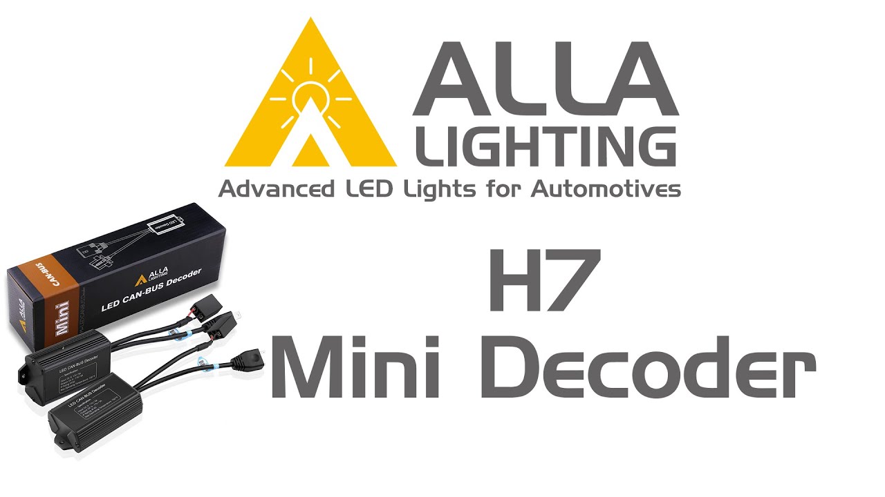 H7 CANBUS Decoder LED Headlights Fog Lights Anti Flickering Error