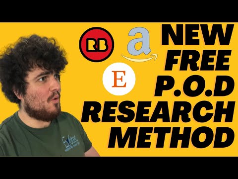 🌟 Unique Low Competition High Search Volume Print on Demand Research Method 