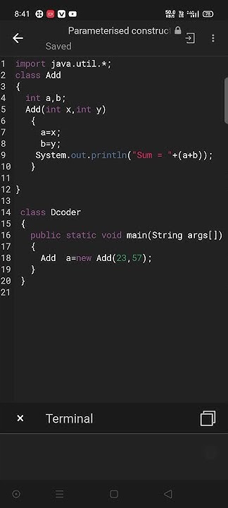 parameterized constructor in java,java program, constructor program in ...