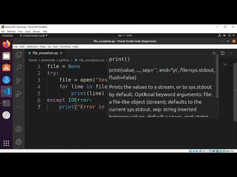 Python Files Exception Handling