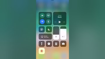 iOS 11 Control Center screen recorder
