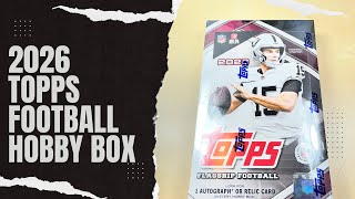 2026 Topps Flagship Football Hobby Box - 2 Autos!