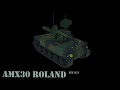 AMX 30  ROLAND 3D BLENDER