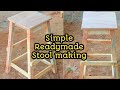 simple readymade stool making diy home made creativity ideas