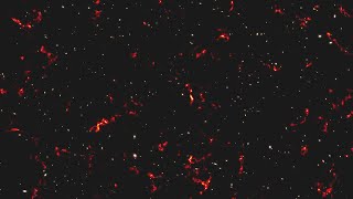 Fire Particles Black Screen Background Video