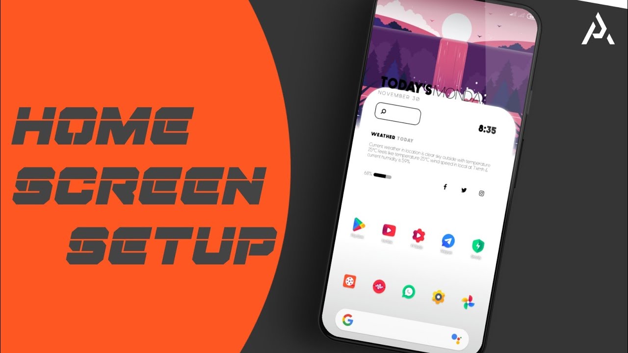 MINIMAL HOMESCREEN SETUP|HOMESCREEN SETUP|BY ANDROID SETUPS