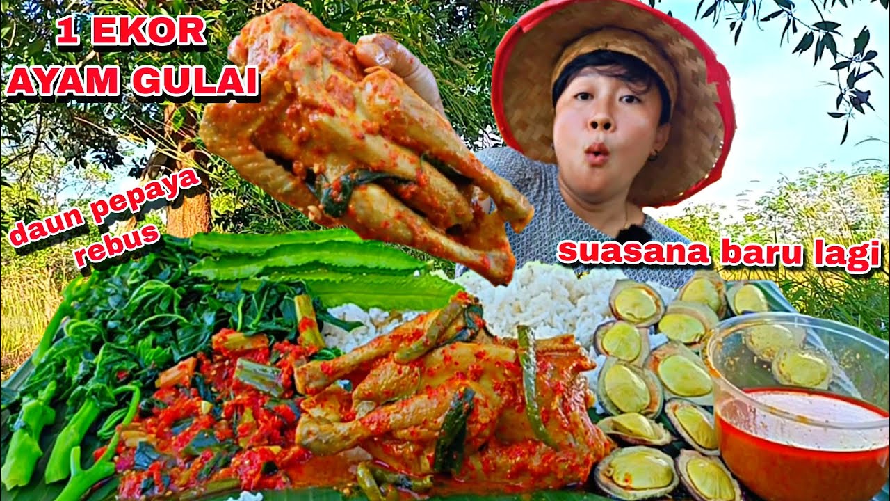 BUSET..3 KALI NAMBAH NASI 😱MAKAN DILUAR BIKIN DINART LUPA DIRI😂 BACK TO NATURE 🌳😍