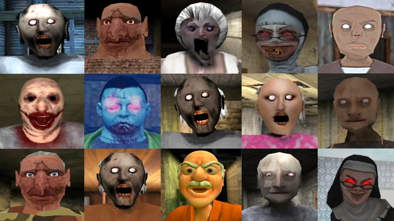 Granny 3 vs The Twins vs Granny Chapter 2 vs Evil Nun vs Hide And Seek Grandma vs Granny & More