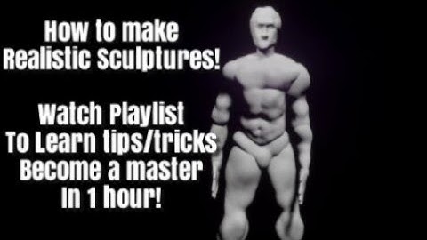 Dreams Ps4 sculpting tutorial! How I made Realistic sculptures/characters
