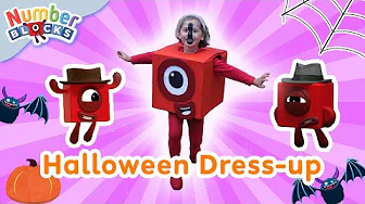 🎃 Halloween Dress-up Fun! 👗 | Learn to Count for Kids | 12345 | Numberblocks