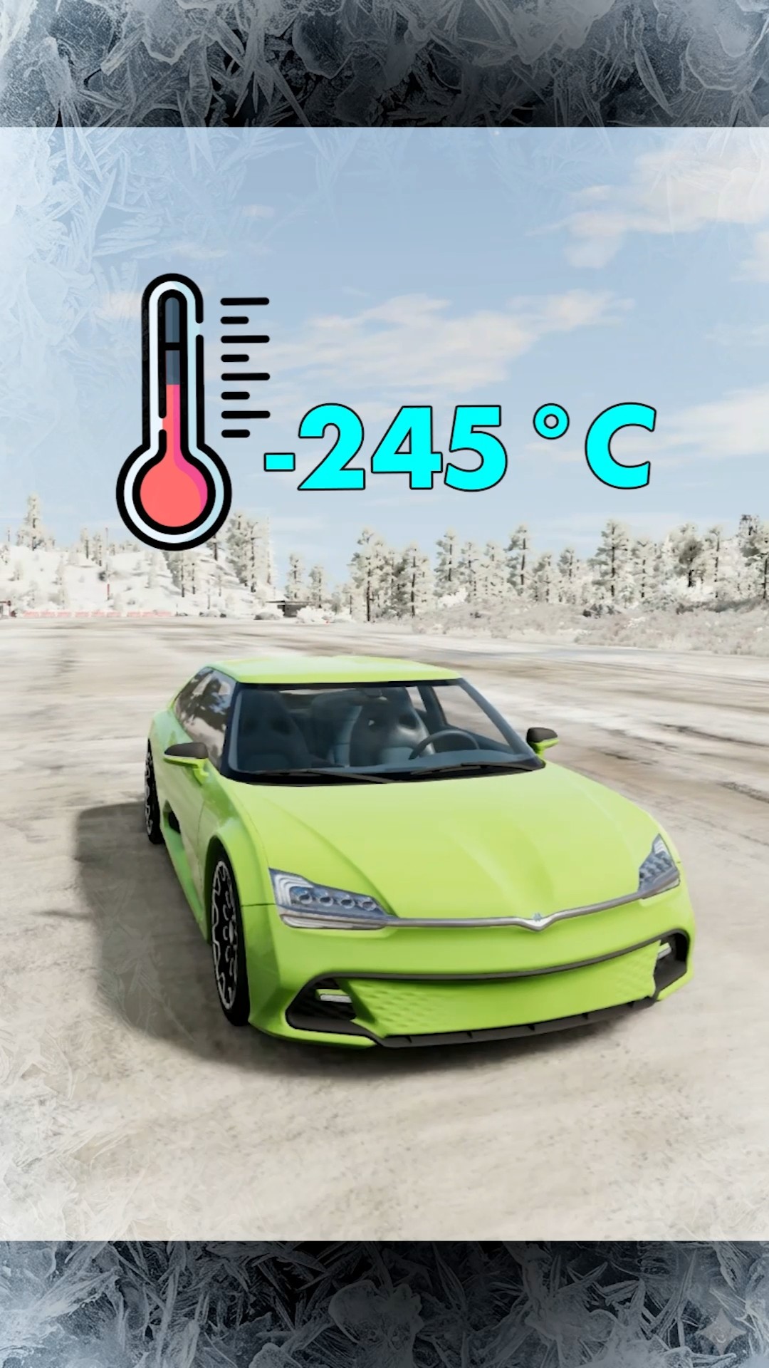 Does battery capacity drop in the cold in BeamNG.drive? #shorts