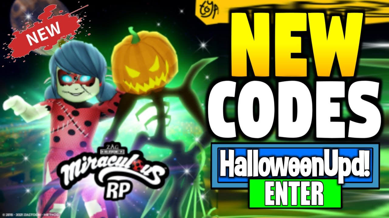 [HALLOWEEN] NEW SECRET WORKING *CODES* FOR ROBLOX MIRACULOUS RP ...
