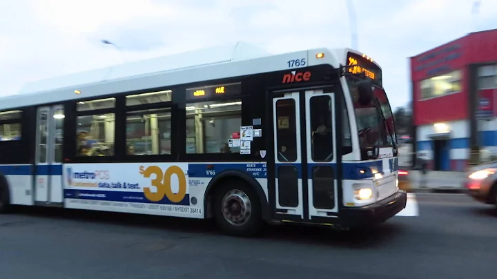 NICE Bus: Roosevelt Field bound Orion VII NG CNG 1765 N22A(MTA Scheme) at Merrick Blvd/Hillside Av