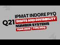 IPMAT Indore PYQ 2025 | Number Systems | MCQ Question 21 | Quantitative Aptitude