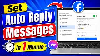 How To Set Auto Reply Messages In Facebook Page in 1 Minute (2026)